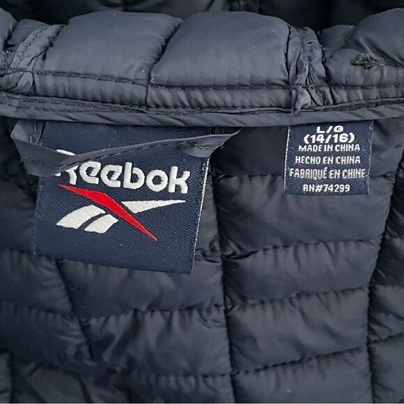 Reebok Boys Hooded Winter Bubble Puffer Jacket - See Details Size Large 14/16 - Picture 6 of 11